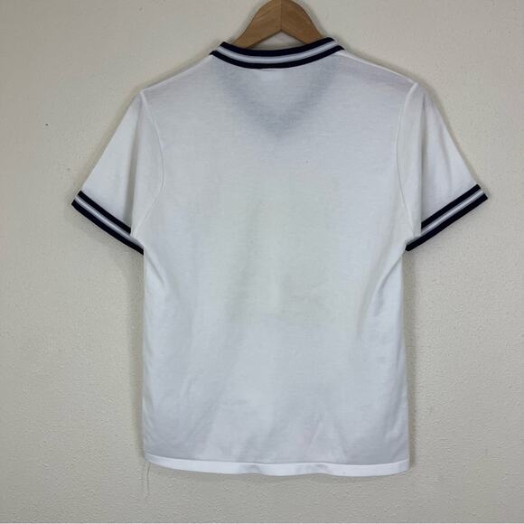 FAB-KNIT Vintage 80s Smurf V-Neck Jersey Tee Youth XL - Picture 3 of 7